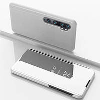 Чохол-книжка Mirror для Xiaomi Mi Note 10 / Mi Note 10 Pro Дзеркальне срібло