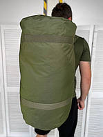 Тактический рюкзак баул 100 литров хаки ВСУ Военный армейский туристический рюкзак Легкий рюкзак баул 100 л