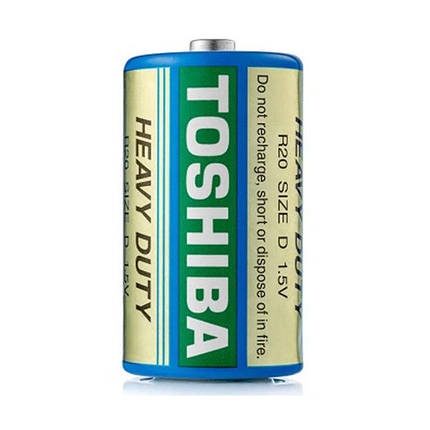 Батарейка D (R20P) TOSHIBA Heavy Duty 1.5V Сольова (1 шт.), фото 1