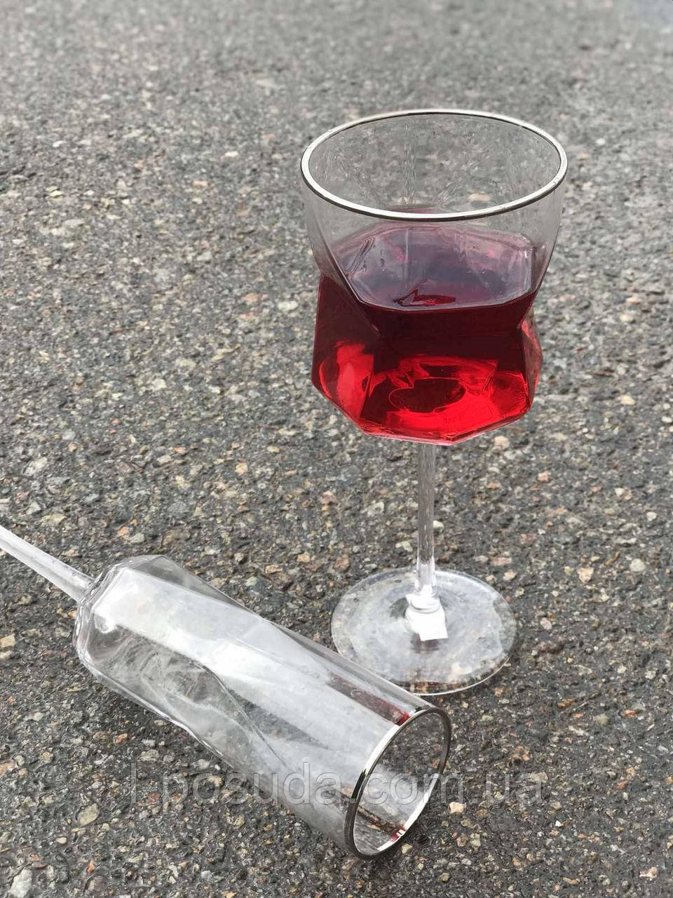 Келихи для вина 360 мл Геометрія (1шт), фото 1