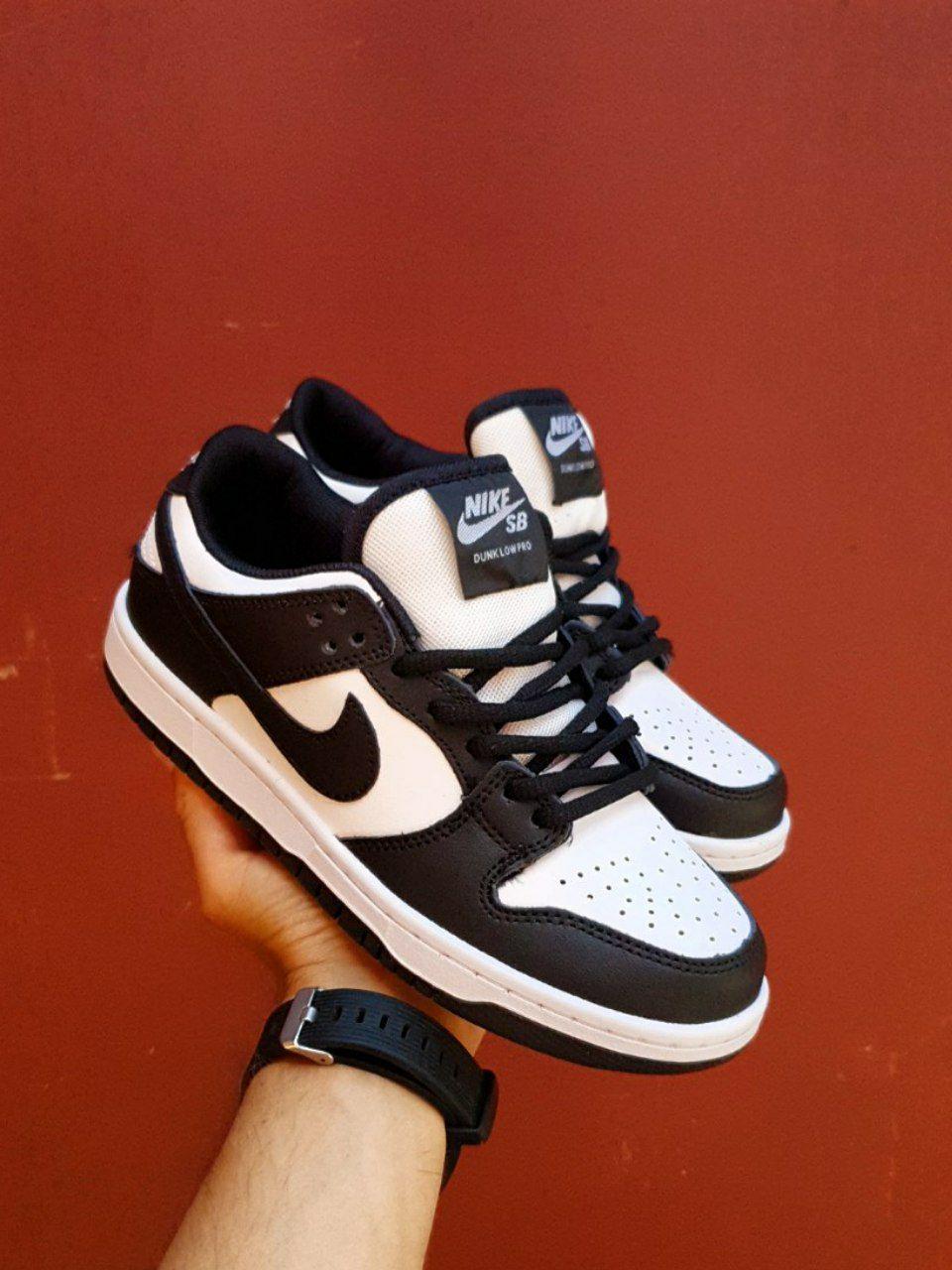 Черно-белые Кроссовки Nike SB Dunk Low Мужские Кроссы Найк Модные Натур ...