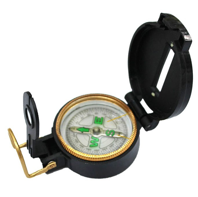 Компас DC45-1S чорний із лінзою, фото 1