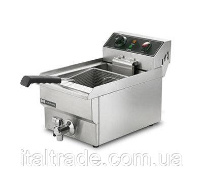 Фритюрниця однопостова Hurakan FT10N об'ємом 10 л з краном, фото 1