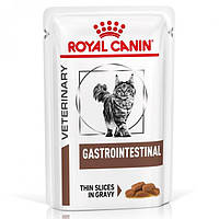 Влажный диетический корм Royal Canin Gastrointestinal для взрослых кошек (кусочки в соусе) 85 г