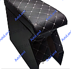 Підлокітник Opel Vectra A (Опель Віктра А) Біла Нитка Ромб, фото 2