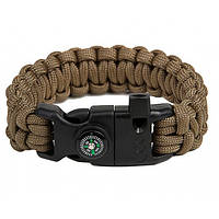 Браслет із паракорду для виживання Paracord ЗСУ Туреччина 7125 койот 4362277