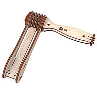 Конструктор, 3d пазл, механічний з дерева, навчальна, розвиваюча іграшка, гра, Тріскачка