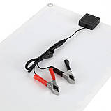 Гнучка сонячна панель для заряджання автомобільного акумулятора, телефону 12W 5V 18V портативна, фото 6