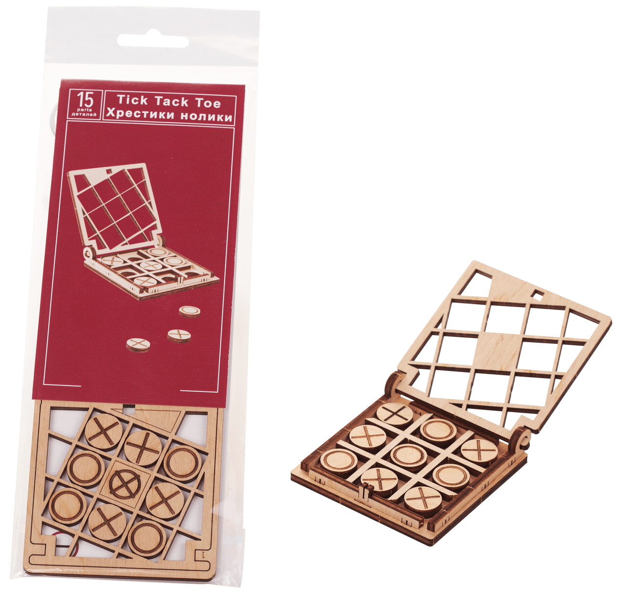 Конструктор, кишенькова гра, Хрестики Нулики, фото 1