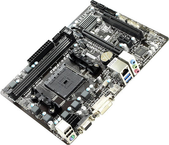 Материнська плата GIGABYTE GA-F2A78M-HD2 (FM2/FM2+, A78, PCI-Ex16) VGA/DVI/HDMI + задня планка, фото 1