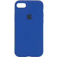 Силиконовый чехол с микрофиброй внутри iPhone 7+/8+ Silicon Case #03 Royal Blue