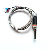 Датчик температури Pt100 50 мм -200...+450 °C термополегшення з гільзою CJWZP-187 для ПІД термоконтролера, фото 3