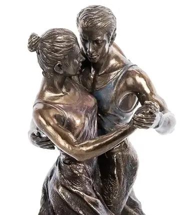 Статуетка Veronese Танго танець 25 см 1906286 WS-960 дівчина та хлопець танцюють пара закохані фігурка веронезе VE, фото 3