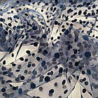 Сітка Флок горох 2 мм Темно синій, фото 2