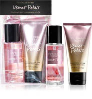 Подарочный набор VELVET PETALS ЖЕНСКИЙ Victoria"s Secret ( спрей 75 мл +лосьон 75 мл)