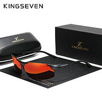 Мужские поляризационные солнцезащитные очки KINGSEVEN N9126 Black Red