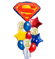 Воздушные шары "Супермен", набор - 11 шт., качественный материал