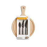 Сервірувальна дошка для сиру в комплекті з ножами 3 шт Amigo Boska, фото 3