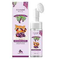 Пенка-мусс со щеточкой для умывания с экстрактом винограда Sersanlove Grape Amino Acid Cleanser Mousse, 150мл