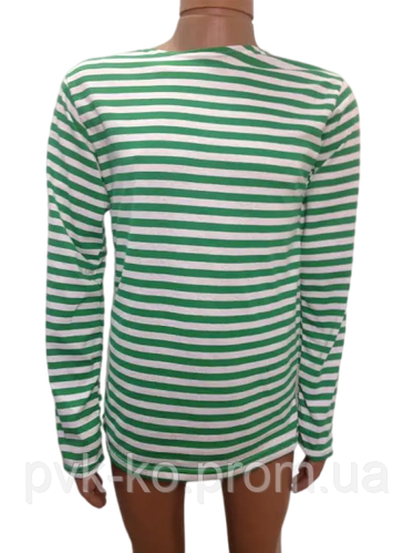 Купить Тельняшка пограничника вязанная, зелёная полоска, размер с 42 по ...