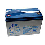 Акумуляторна батарея для циклічних зарядів GEL Ritar DG12-100 12V 100Ah, фото 2