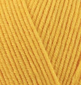 Нитки пряжа для вязания хлопок акрил COTTON GOLD ALIZE Коттон Голд Ализе № 216 - темный желтый