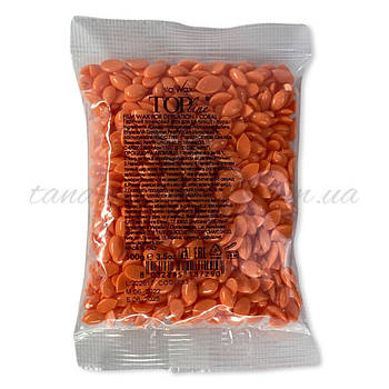 Віск для депіляції в гранулах ItalWax TOP LINE Корал 100 гр Плівковий віск гранульований для видалення волосся