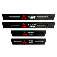 Наклейки на пороги карбонові Mitsubishi всі моделі та інші марки автомобілів