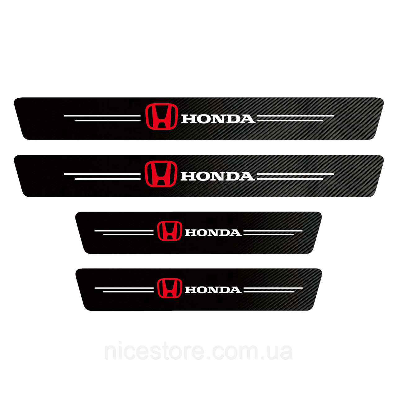 Захисна плівка на пороги авто з логотипом Honda всі моделі та інші марки автомобілів, фото 1