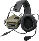 Наушники активные тактические противошумные EARMOR M31 Хаки, фото 5