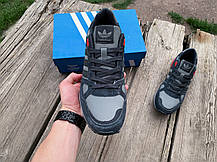 Чоловічі кросівки демісезонні Adidas ZX 750 Grey Red сірі з червоним, фото 5