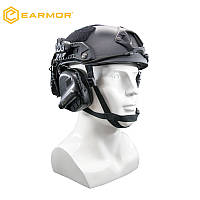 Навушники активні тактичні на каску EARMOR M31H 22dB NRR Чорний