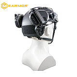 Навушники активні тактичні на каску EARMOR M31H 22dB NRR Олива, фото 5