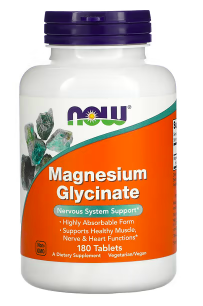 NOW Foods, Magnesium Glycinate, глицинат магния, 180 таблеток (ID ...
