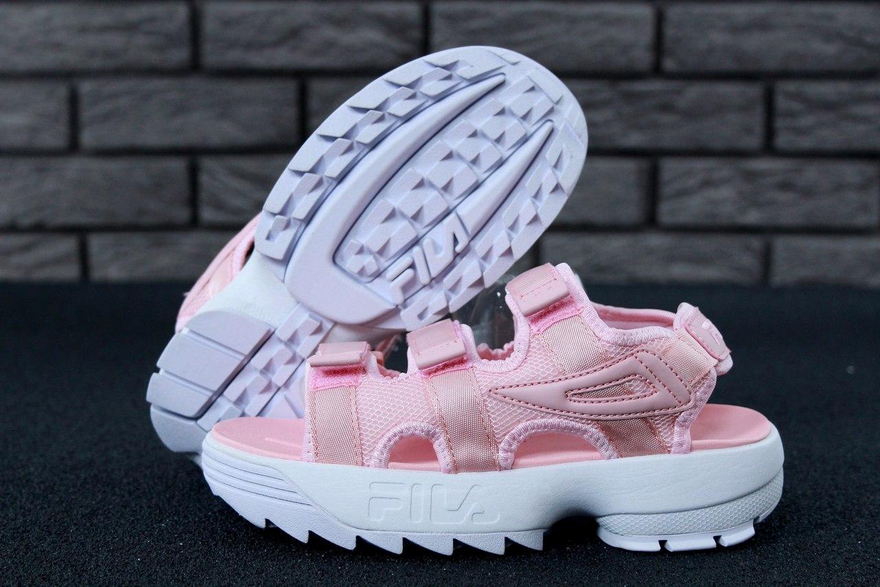 Купить Женские сандалии Fila Disruptor 2 Sandal, розовый, Корея, цена ...