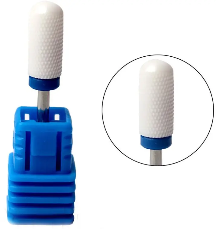 Фреза Forme керамічна Циліндр заокруглений синя насічка, Smooth Top M, фото 1