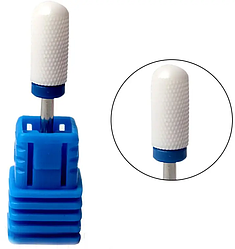 Фреза Forme керамічна Циліндр заокруглений синя насічка, Smooth Top M