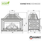 Камінна топкаKAWMET W15 (13.5 kW) ECO, фото 8