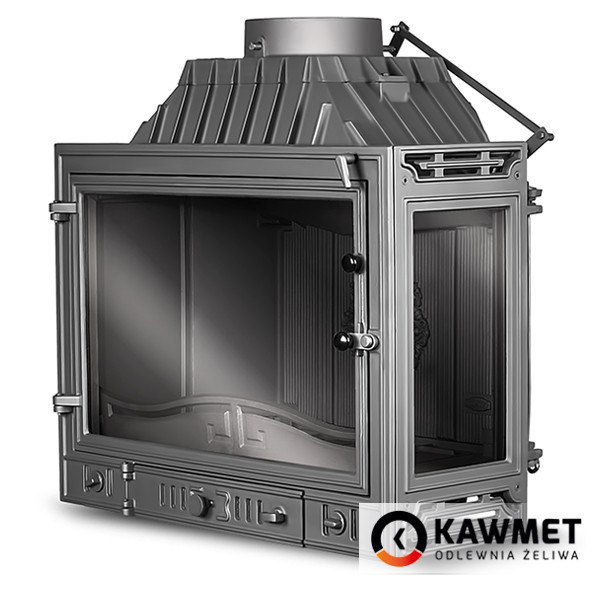 Каминная топка KAWMET W4 с правым боковым стеклом (14.5 kW) - фото 2 - id-p1666847386