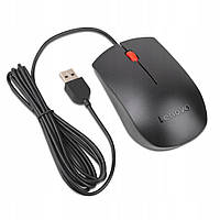 Мышь проводная USB Lenovo Essential (SM-8823) 1000 dpi черная бу