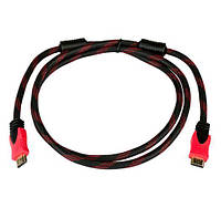 Кабель HDMI - HDMI v1.4 1.5м TRY Wire чорно-червоний новий