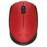 Мышь беспроводная USB Logitech Wireless Mouse M171 (910-004641) чёрн.+красн.