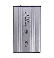 Зовнішня кишеня для HDD 2.5 дюймів, USB 2.0 - SATA, TRY TB-S254U2, до 3 TB, алюміній сірий