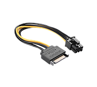 Переходник питания SATA (M) - PCIe 6pin для видеокарт TRY кабель новый