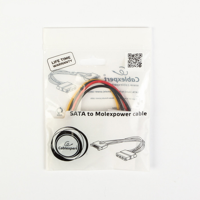 Перехідник живлення SATA (M) - Molex Cablexpert CC-SATA-PS-M кабель 15 см новий