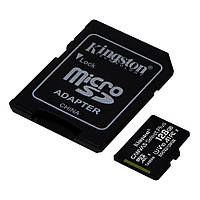 Карта пам'яті microSDXC 128GB Class 10 UHS-I Kingston CANVAS Select Plus (SDCS2/128GB) R100MBs + адаптер нова