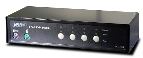 KVM switch 4 port Planet KVM-400 бу