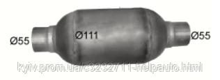 Каталізатор універсальний керамічний круглий Євро 4, фото 1