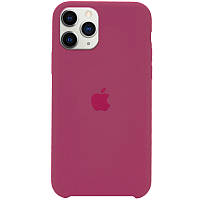 Матовый силиконовый чехол на iPhone 11 Pro (5.8 дюйм) / Айфон 11 Про (5.8 дюйм) красный / rose red