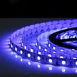 Світлодіодна стрічка 12V, 5050, 60 led/m, 14.4W, IP65, 6500K - білий холодний, ST-12-5050-60-RGB-65, фото 5